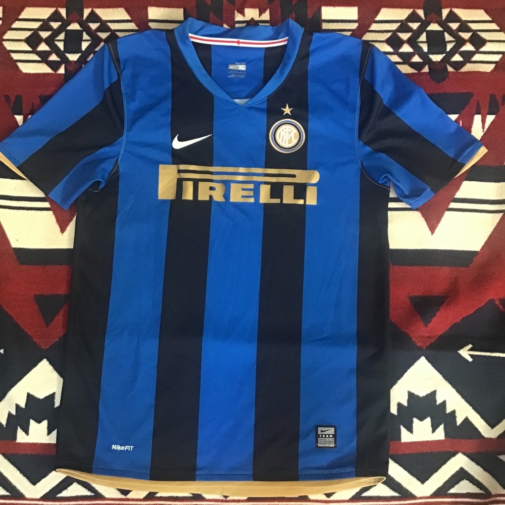 Nike FIT  Inter Milan Youth Soccer Jersey XL. Vintage